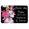 Tropical Orchid Flower Floral Save the Date Magnet
