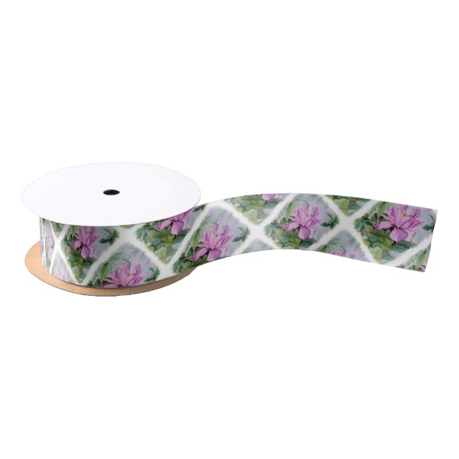TROPICAL ORCHID GIFT RIBBON SATIN RIBBON (Spool)