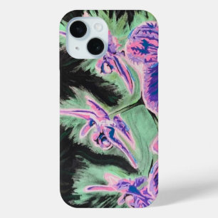 'Tropical Orchid' Painting on a iPhone 15 Case