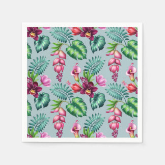 Tropical Orchid Paper Napkins