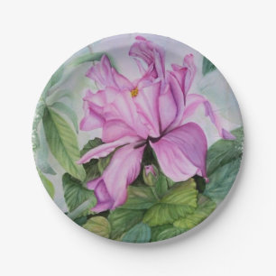 TROPICAL ORCHID PAPER PLATE