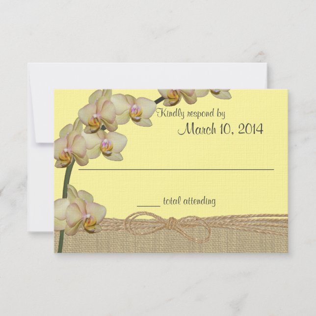 Tropical Orchid Rustic Beach Response (Front)