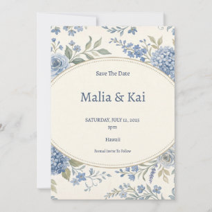 Tropical Orchid Save The Date