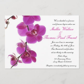 Tropical Orchid Wedding Invitations