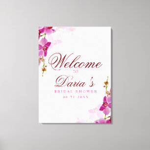 Tropical Orchid Welcome Sign