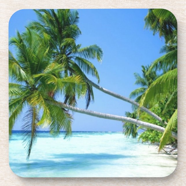 Tropical Palm Beach! Coaster (Front)