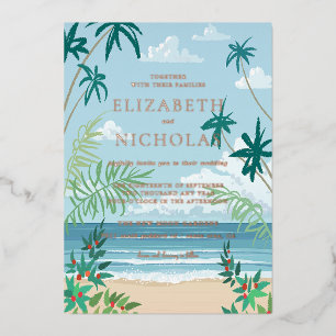 Tropical Palm Beach Wedding