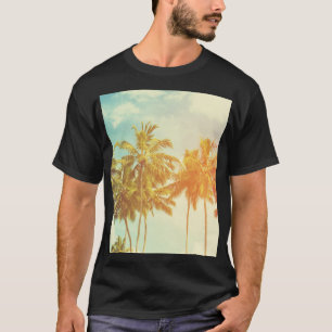 Tropical Palm Coast: Vintage Film. T-Shirt