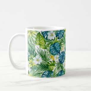 Tropical Palm Flowers Coffee Mug