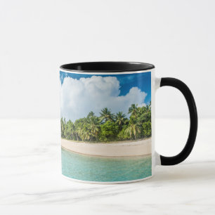 Tropical Palm Fringed Beach Mug
