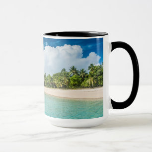 Tropical Palm Fringed Beach Mug