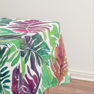 Tropical Palm Fronds All Over Print Tablecloth