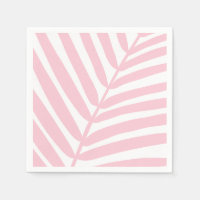 Tropical Palm Leaf Baby Pink