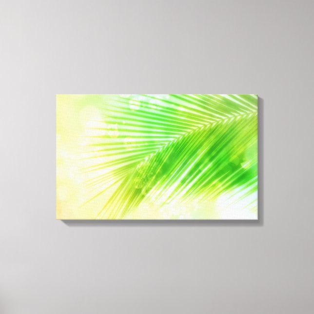 Tropical palm leaf Canvas Print (Front)