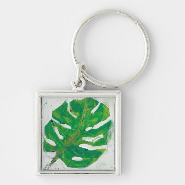 Tropical | Palm Leaf Key Ring (Front)