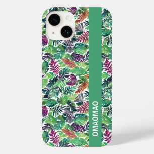 Tropical Palm Leaf Pattern iPhone Case