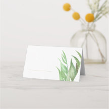 Tropical Palm Leaf Place Cards