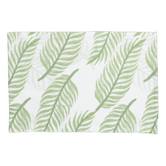Tropical Palm Leaf Seamless Pattern Pillowcase