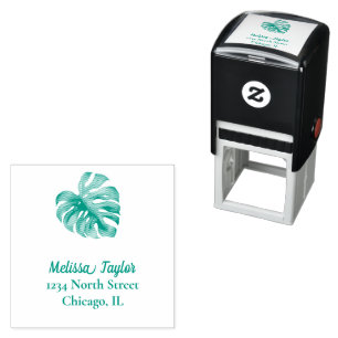 Tropical Palm Leaf  Self-inking Stamp