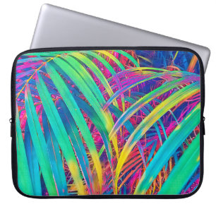 Tropical palm leaf texture background. Palm leaf i Laptop Sleeve