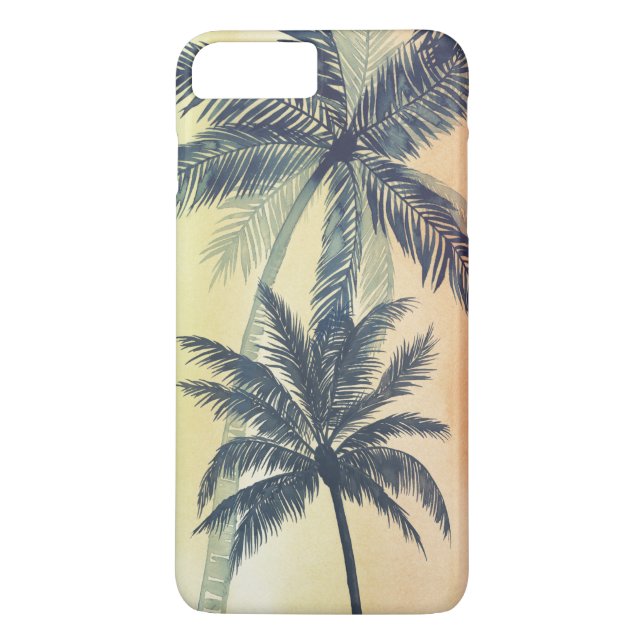 Tropical Palm Leaves Case-Mate iPhone Case (Back)