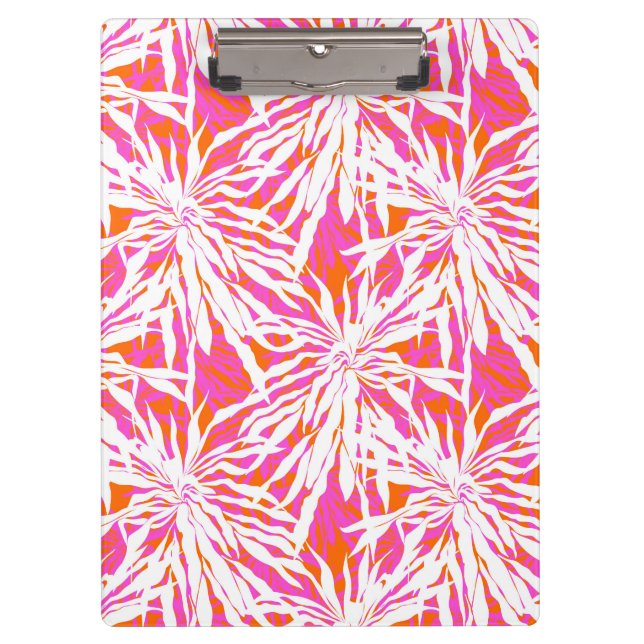 Tropical Palm Leaves Clipboard (Front)