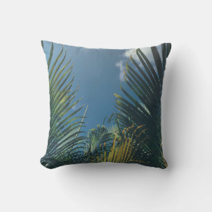 TROPICAL PALM LEAVES CUSHION