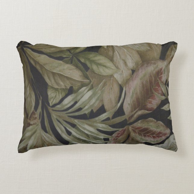 TROPICAL PALM LEAVES DECORATIVE CUSHION (Front)