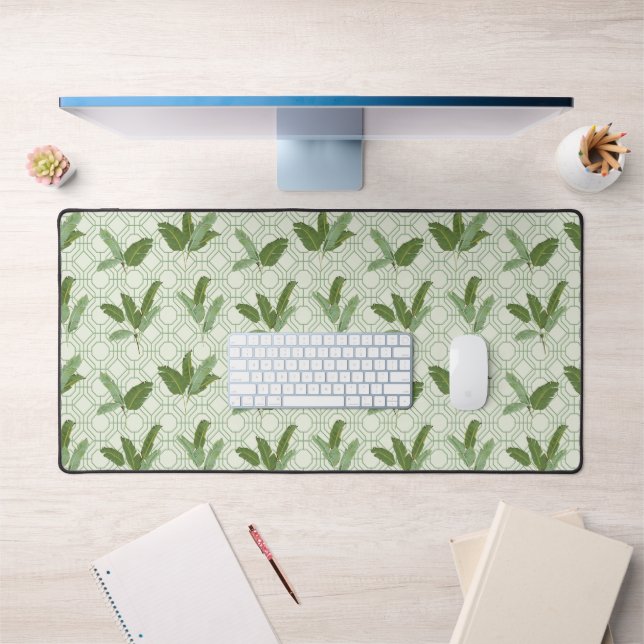 Tropical Palm Leaves Desk Mat (Office 1)