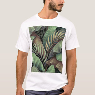 Tropical palm leaves, hand-drawn 3D illustration. T-Shirt