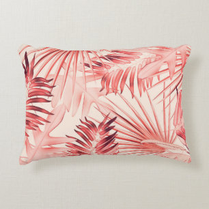 Tropical Palm Leaves, Hawaiian Stylish Pattern. Decorative Cushion