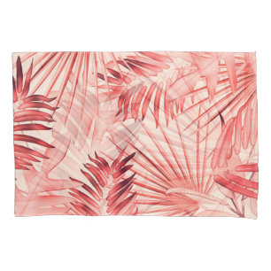 Tropical Palm Leaves, Hawaiian Stylish Pattern. Pillowcase