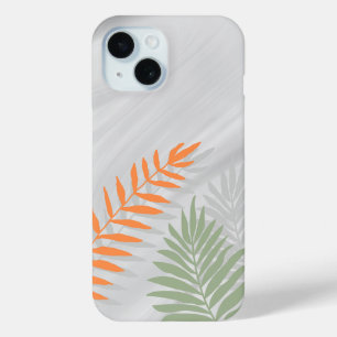 'Tropical Palm Leaves' iPhone 15 Barely There Case