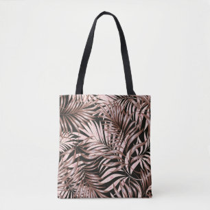 Tropical palm leaves, jungle. Vintage floral patte Tote Bag