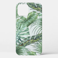 Tropical palm leaves, monstera, banana leaf, jungl