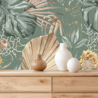 Tropical Palm Leaves Monstera 