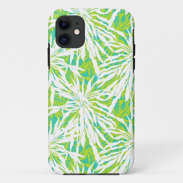 Tropical Palm Leaves Pattern Case-Mate iPhone Case (Back)