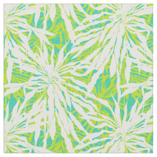 Tropical Palm Leaves Pattern Fabric