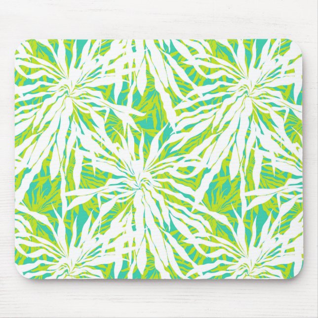 Tropical Palm Leaves Pattern Mouse Mat (Front)