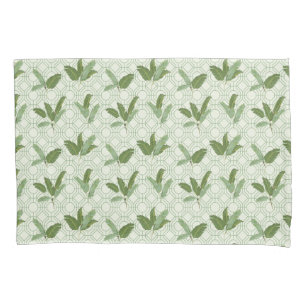 Tropical Palm Leaves Pillowcase