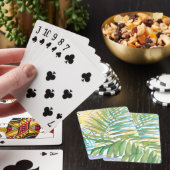 Tropical Palm Leaves Playing Cards (In Situ)