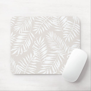 Tropical Palm Leaves - Sand Mouse Mat