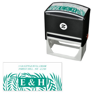 Tropical Palm Leaves Self-inking Stamp