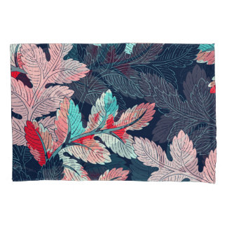 Tropical Palm Leaves: Vintage Pattern Pillowcase