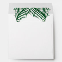Tropical Palm Leaves Wedding Liner