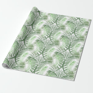 Tropical Palm Leaves Wrapping Paper