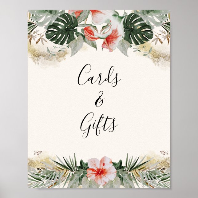 Tropical Palm | Monstera Cards and Gifts  Poster (Front)