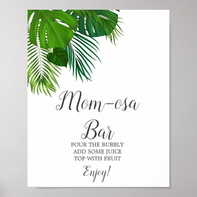 Tropical Palm Mum-osa Bar Sign (Front)