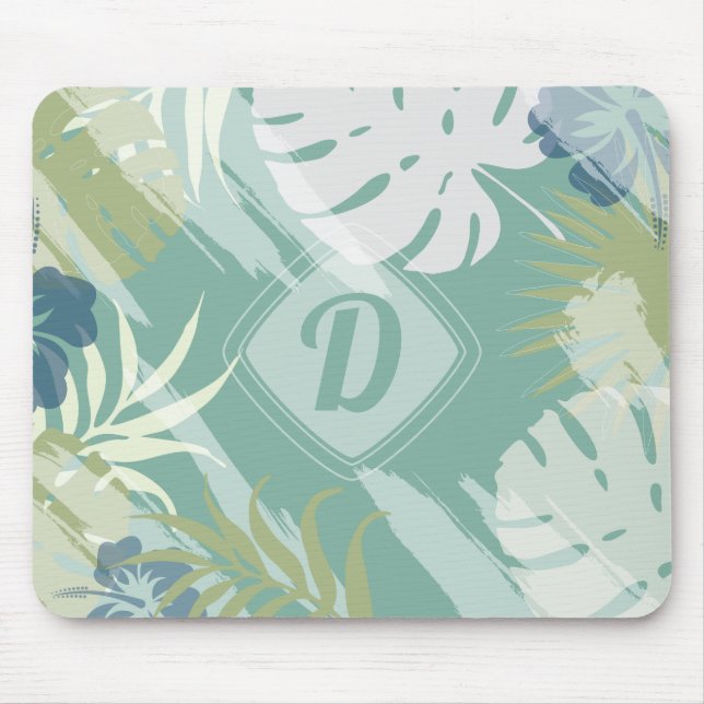 Tropical Palm Pattern Mouse Mat (Front)