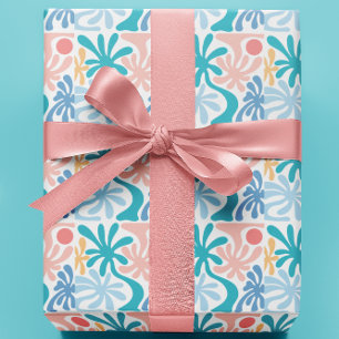 Tropical Palm Pattern Summer Party Wrapping Paper
